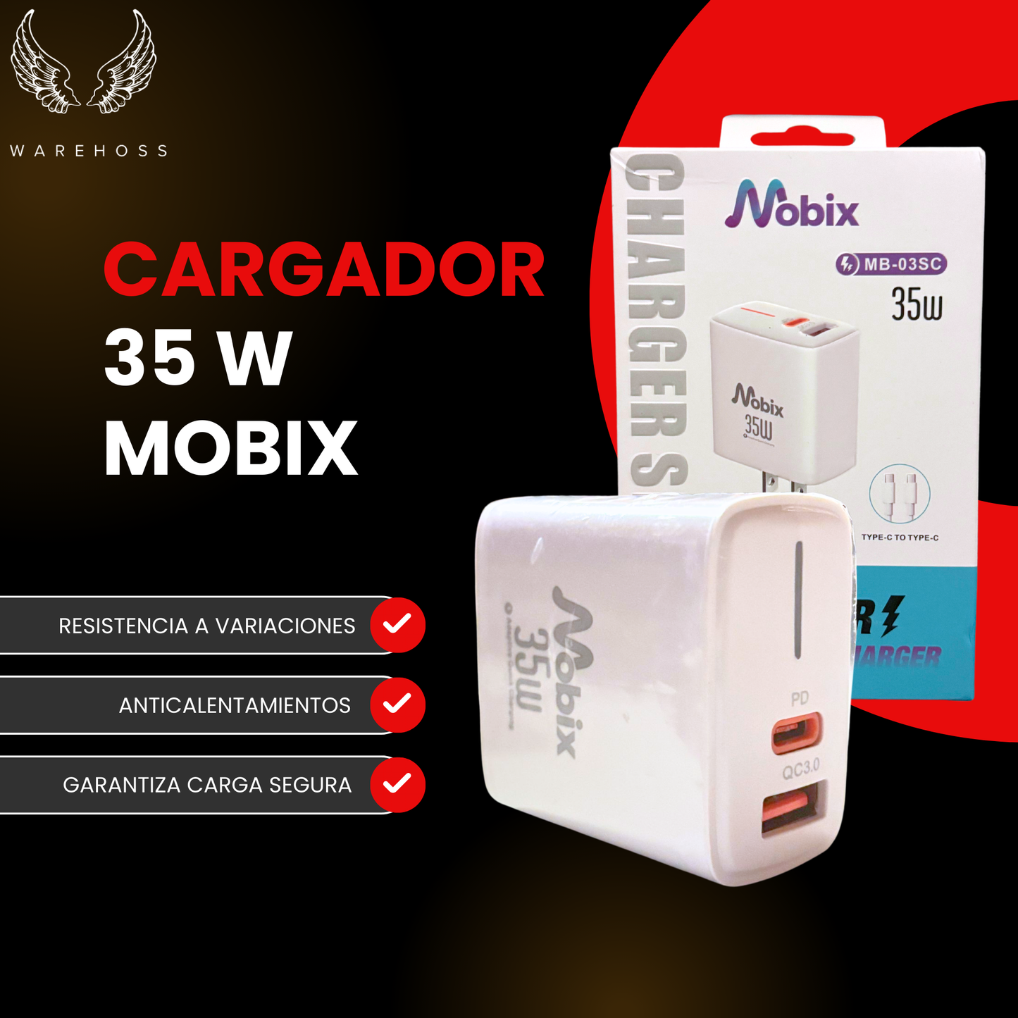 Cargador MOBIX 35W